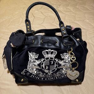 Juicy couture black velvet Y2K
